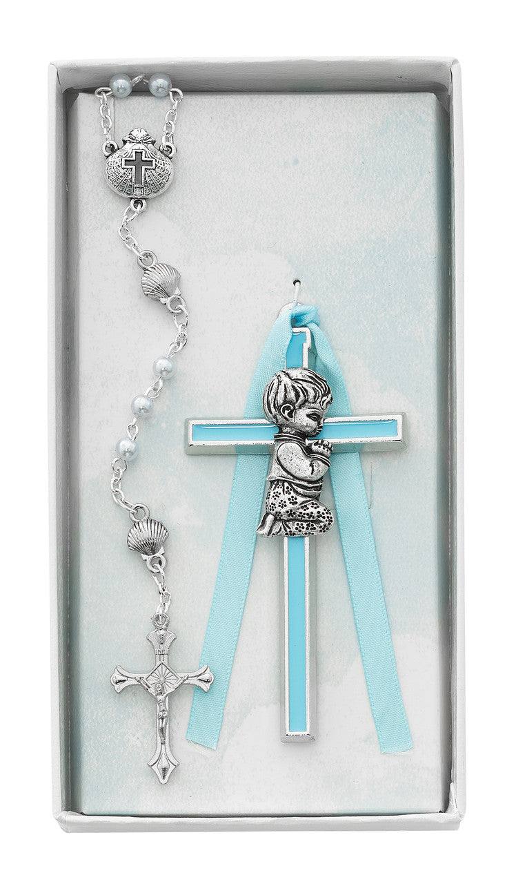 Rosary and Cross Gift Set - Available for Boy or Girl