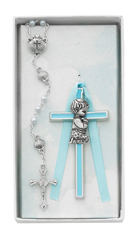 Rosary and Cross Gift Set - Available for Boy or Girl