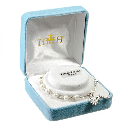 Freshwater Pearl Rosary Bracelet 4mm