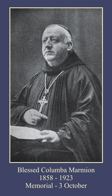 Blessed Columba Marmion Holy Card