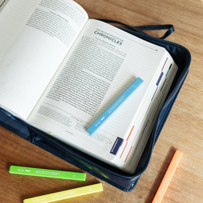Live Life Through the Lens of Scripture Bible Carrying Case - (Leatherlike) Navy