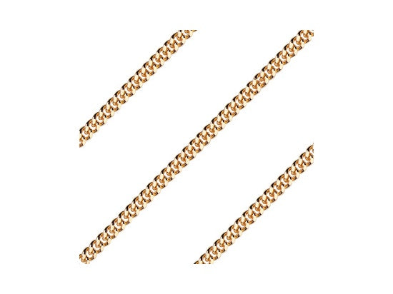 27 inch Gold Plate Heavy Curb Endless Chain - Carded