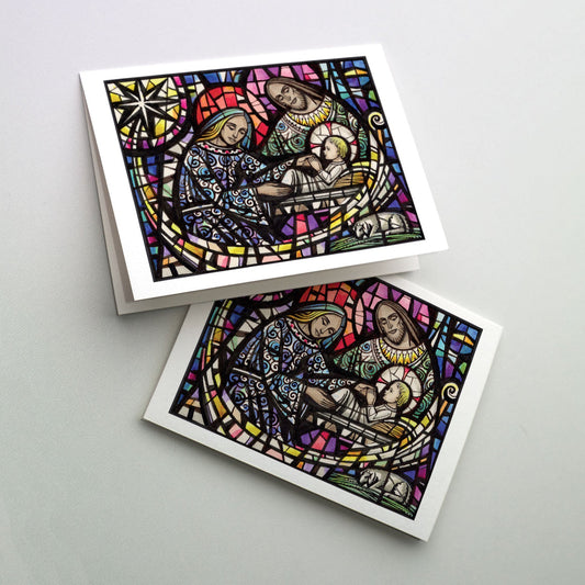 Stained Glass Holy Family Christmas Card Boxed Set