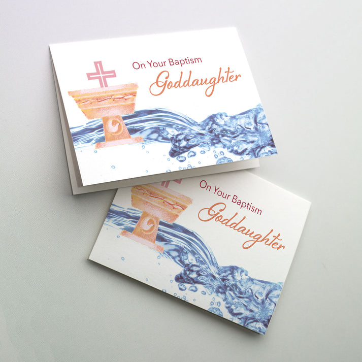On Your Baptism Goddaughter Greeting Card