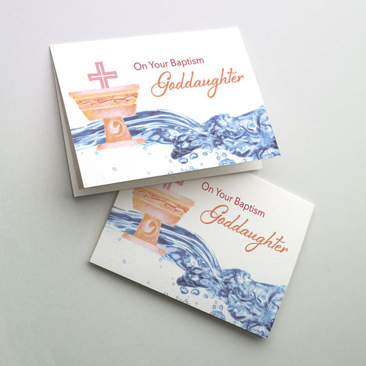 On Your Baptism Goddaughter Greeting Card