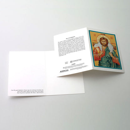 The Good Shepherd Icon Greeting Card