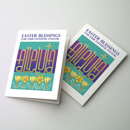 Easter Blessings For Our Faithful Pastor Greeting Card