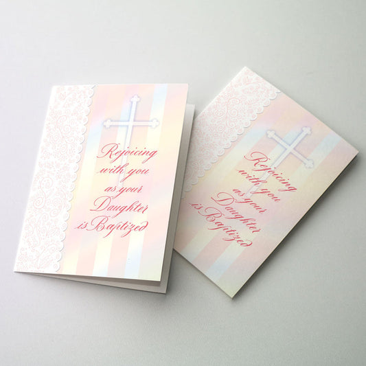 Rejoicing with You as Your Daughter Is Baptized Greeting Card