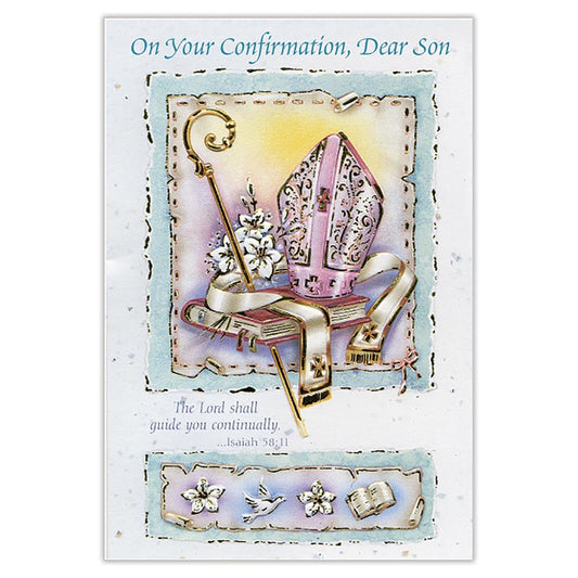 " On Your Confirmation, Dear Son " Greeting Card