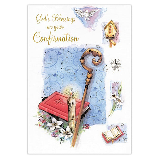 " God's Blessings On Your Confirmation " Greeting Card