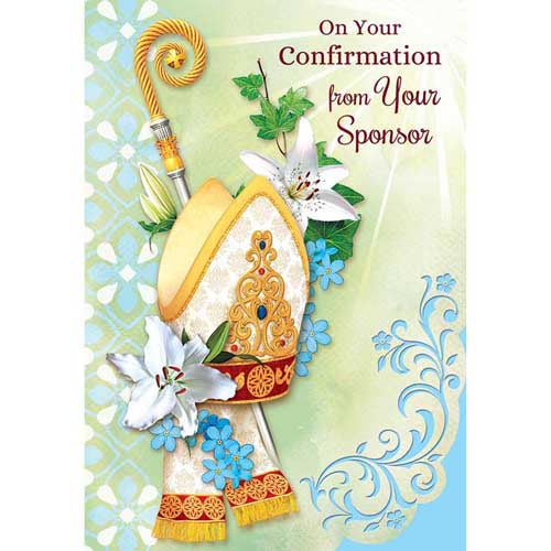 " On Your Confirmation From Your Sponsor " Greeting Card