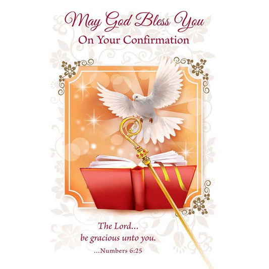 " May God Bless You On Your Confirmation " Greeting Card