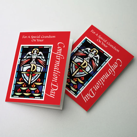 For A Special Grandson On Your Confirmation Day - Greeting Card