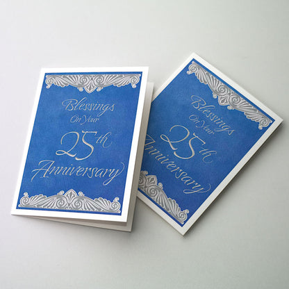 Blessings On Your 25th Anniversary Greeting Card