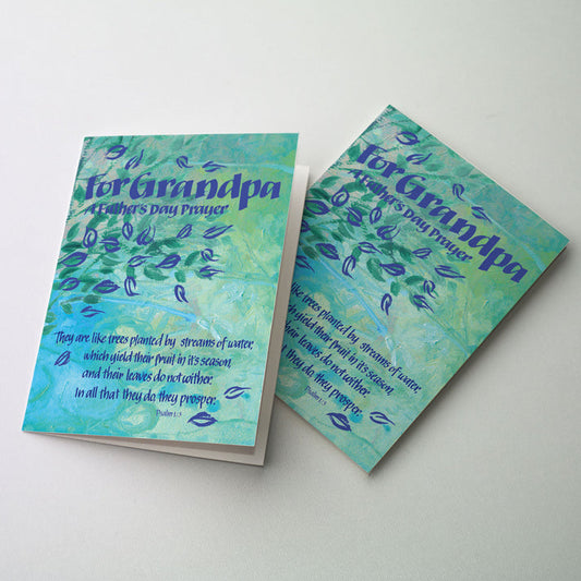 For Grandpa - A Father's Day Prayer Greeting Card