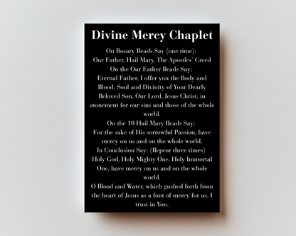 Divine Mercy Premium Metal Prayer Card