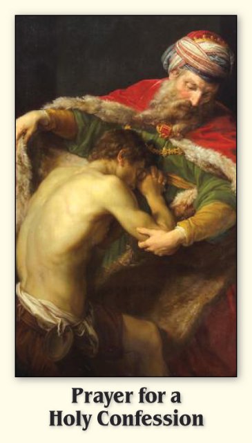 Prayer for a Holy Confession Holy Card