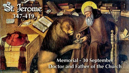 St. Jerome Holy Card Wallet Size