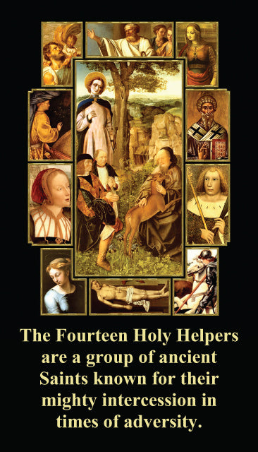 The Fourteen Holy Helpers Holy Card