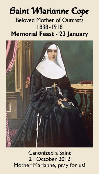 Saint Marianne Cope Holy Card