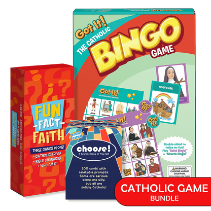 Brother Francis Catholic Game Bundle: Bingo, Choose, Fun-Fact-Faith