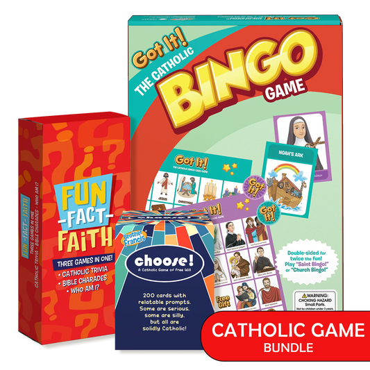 Brother Francis Catholic Game Bundle: Bingo, Choose, Fun-Fact-Faith