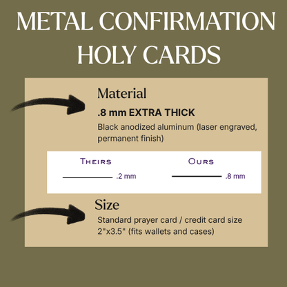 Prayer to St. Faustina  Premium Metal Prayer Card