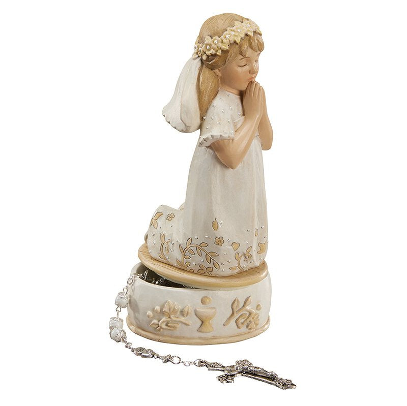 Girl First Communion Keepsake Box - 6"