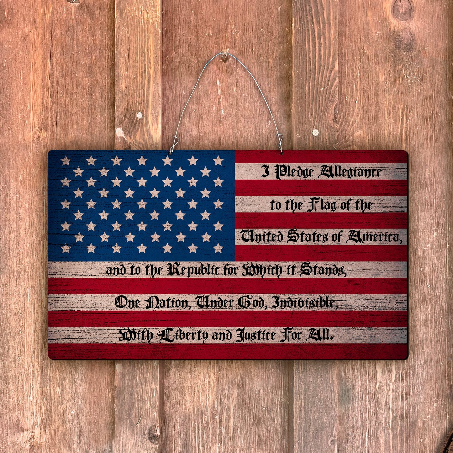 USA Pledge Flag Door Hanger - 23"