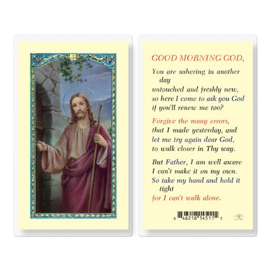 Good Morning God Prayer Holy Card