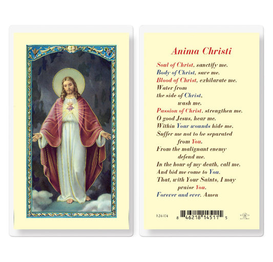 Anima Christi Holy Card