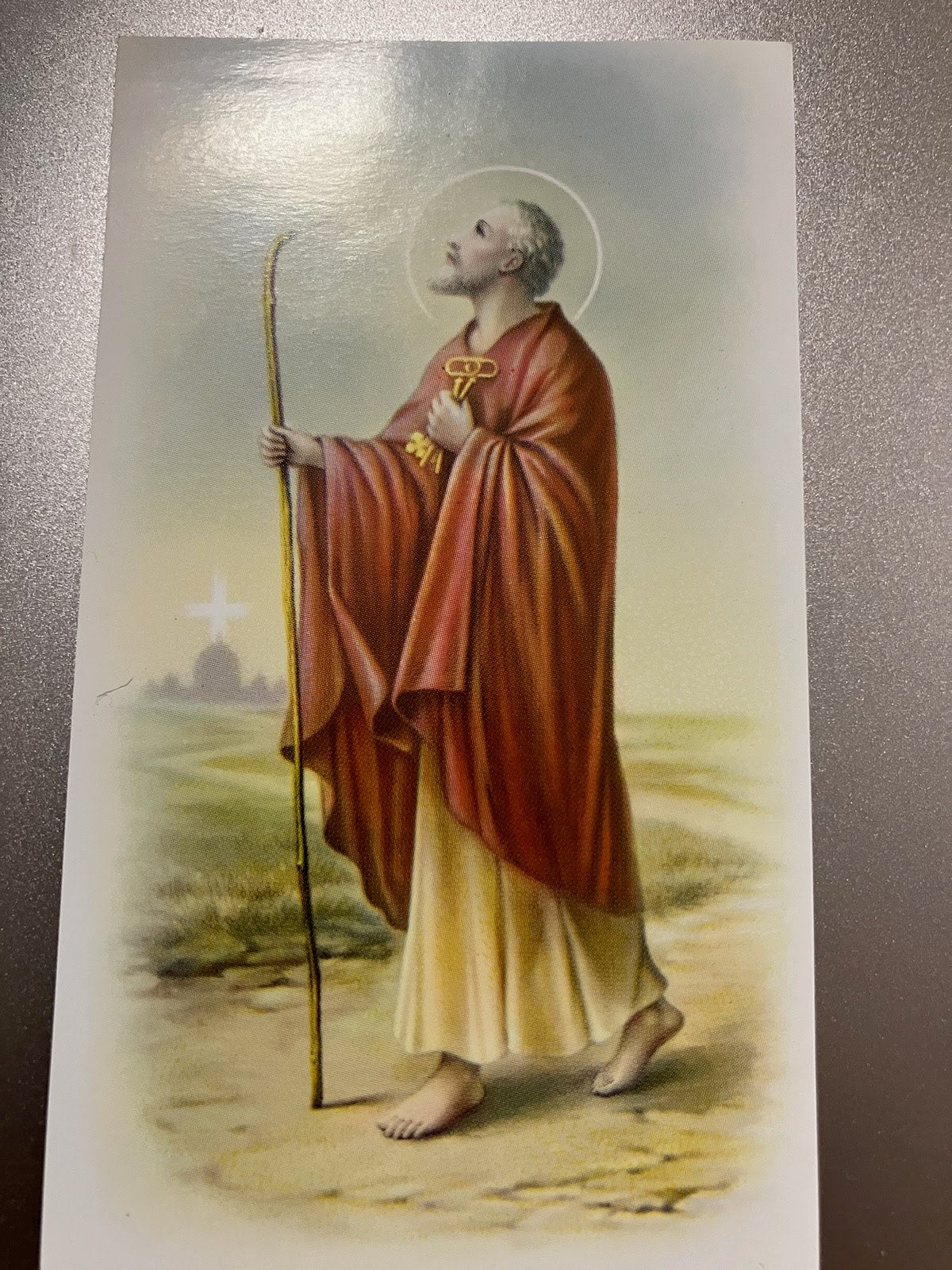 Saint Peter The Apostle Holy Card In Paper