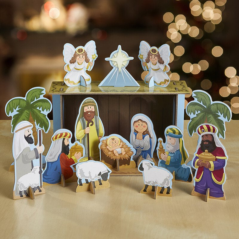 Children's Wood Nativity Set