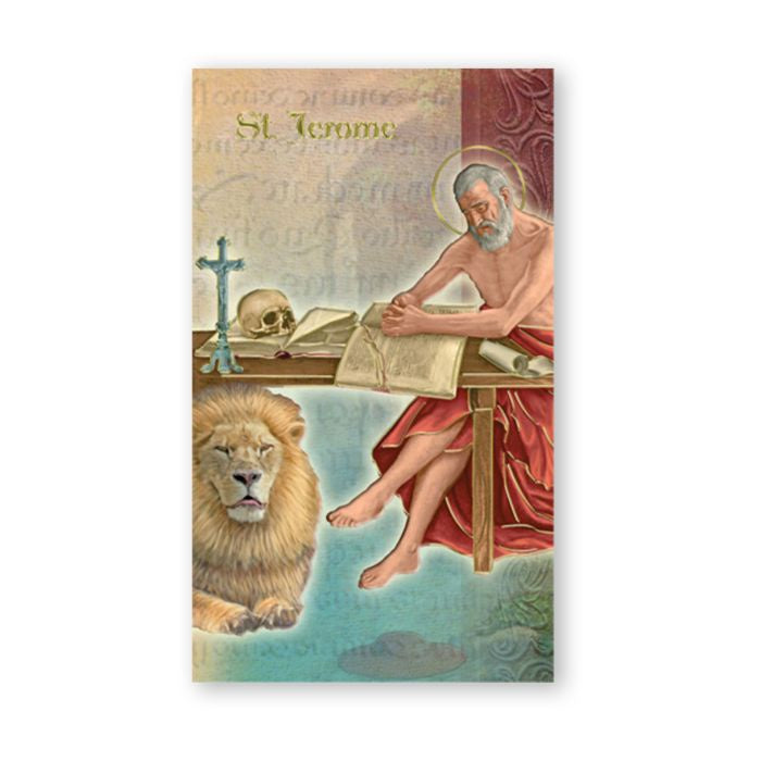 St. Jerome Biography & Prayer Folder