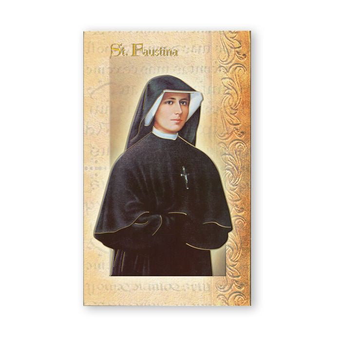 St. Faustina, Biography and Prayer Folder