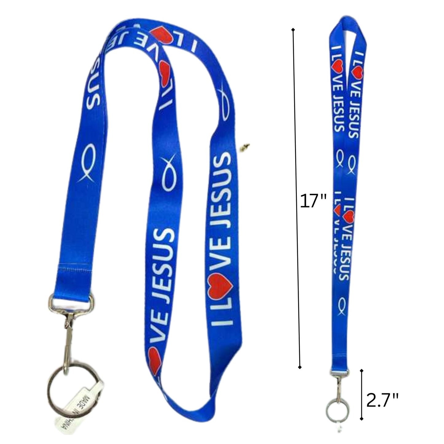 " I LOVE JESUS " Lanyard