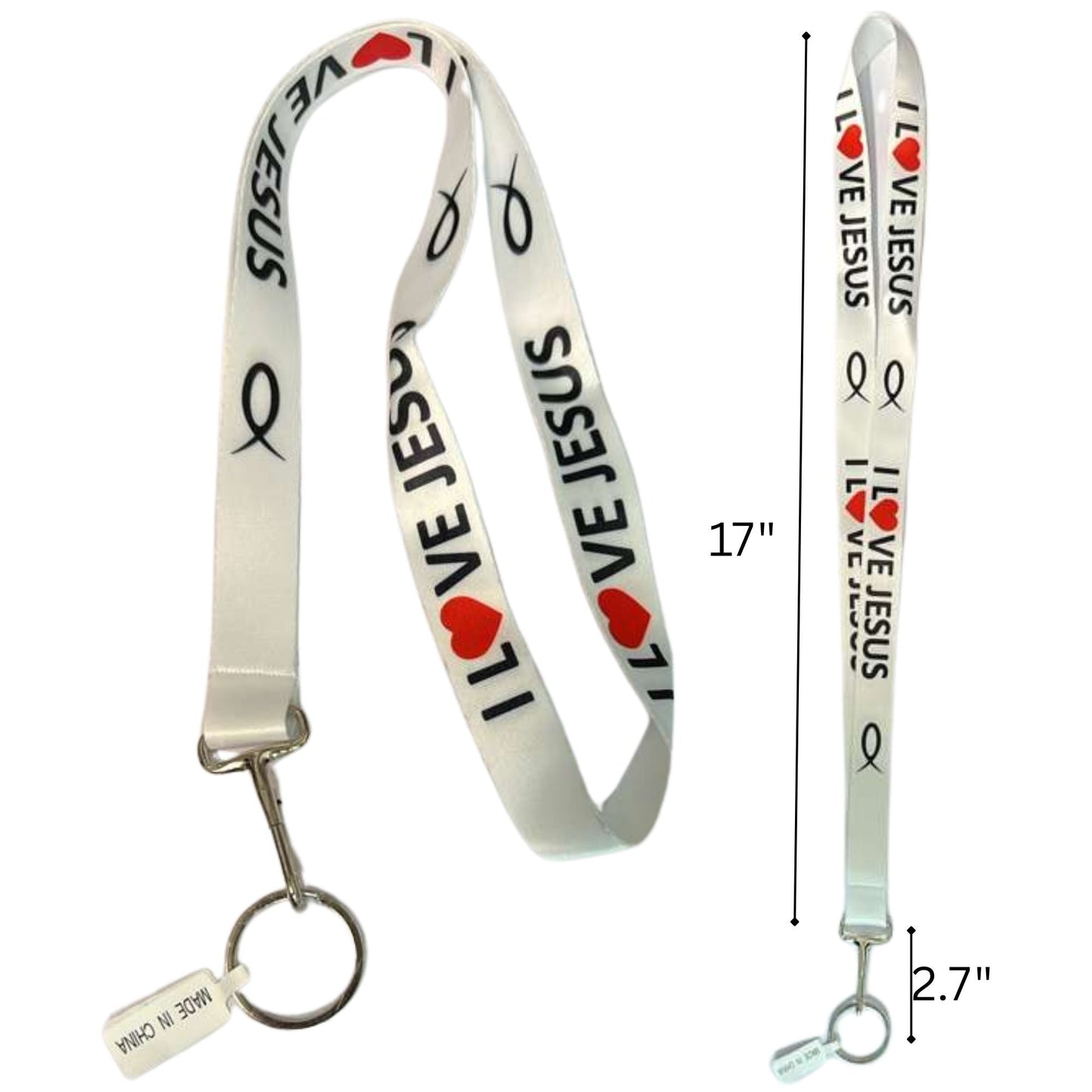 " I LOVE JESUS " Lanyard