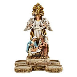 Nativity Advent Candleholder - *Advent Candles not included*