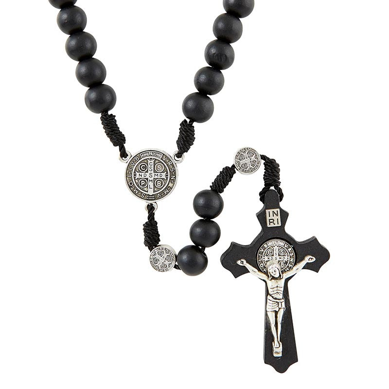 Saint Benedict Paracord Rosary - Black