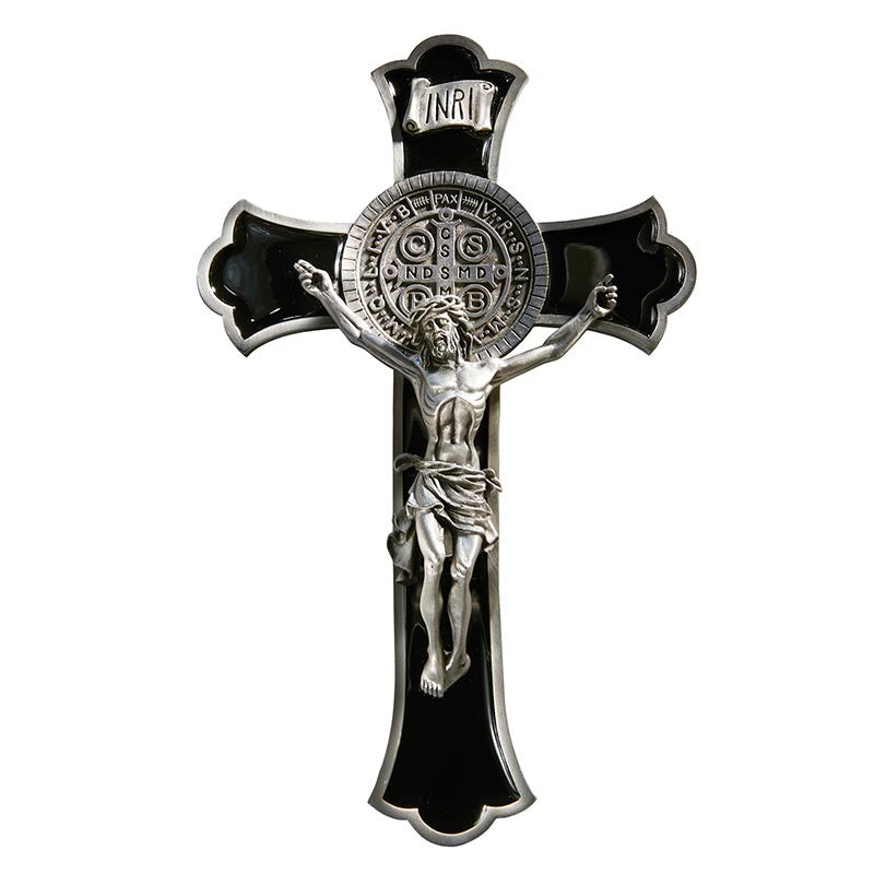 St. Benedict Crucifix On Black Enamel