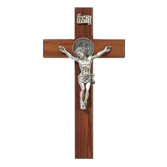 St. Benedict Crucifix - 8 " wooden