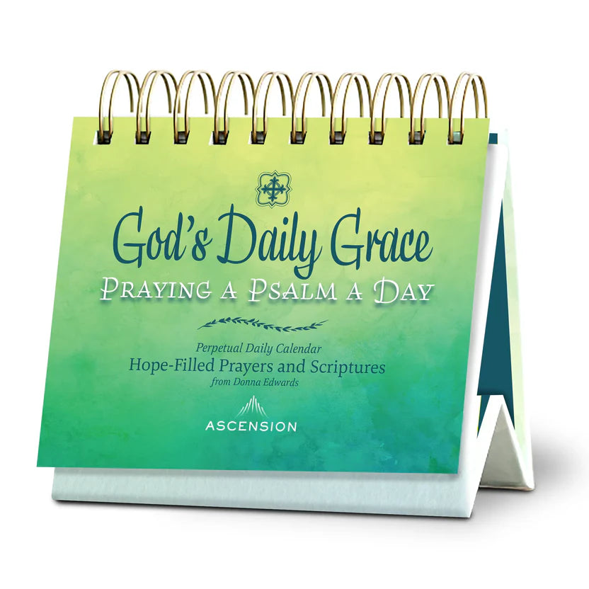 God's Daily Grace: Praying a Psalm a Day, Perpetual Desk Calendar - 365