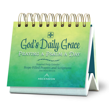 God's Daily Grace: Praying a Psalm a Day, Perpetual Desk Calendar - 365