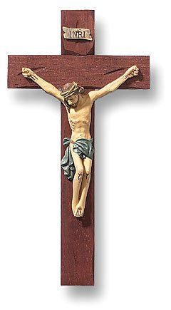 Verona Roma Crucifix, Hand Painted - 8"