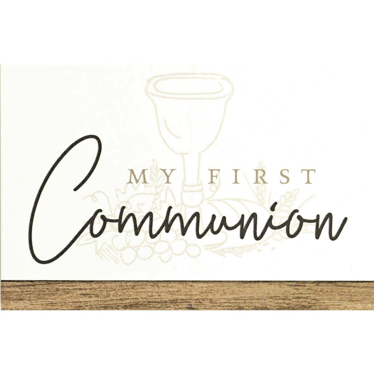 My First Communion Gift Prayer Card