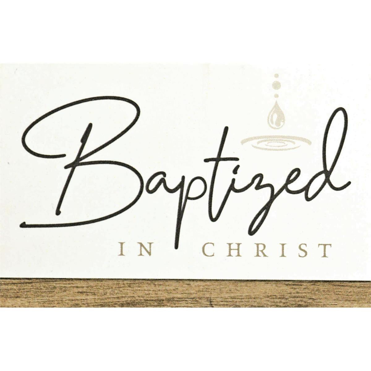 Baptized in Christ Prayer Gift Pocket Card