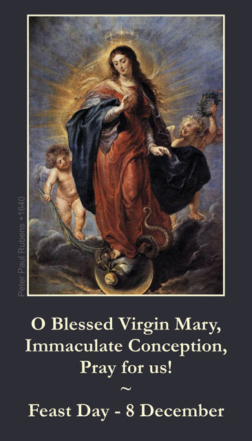Immaculate Conception Holy Card
