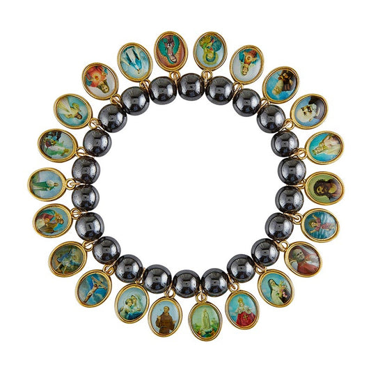 Hematite Saints Bracelet