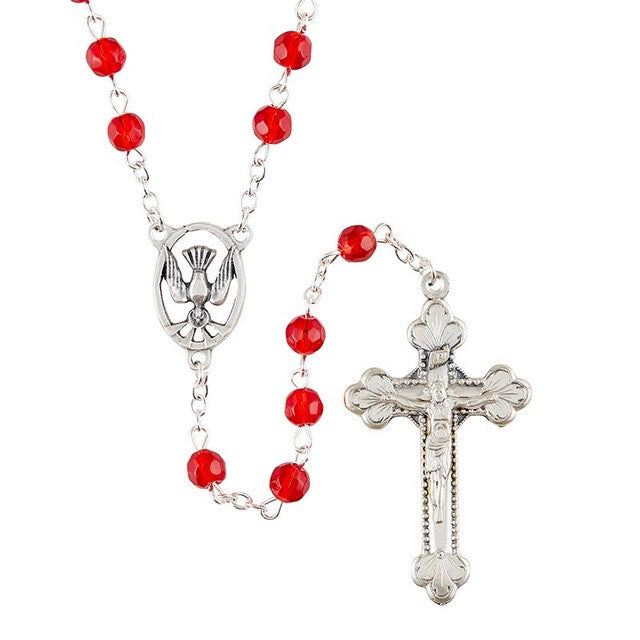 Catholic Church Ruby Creed Ruby Confirmation Rosary – St. Anthony's Catholic Gift Shop