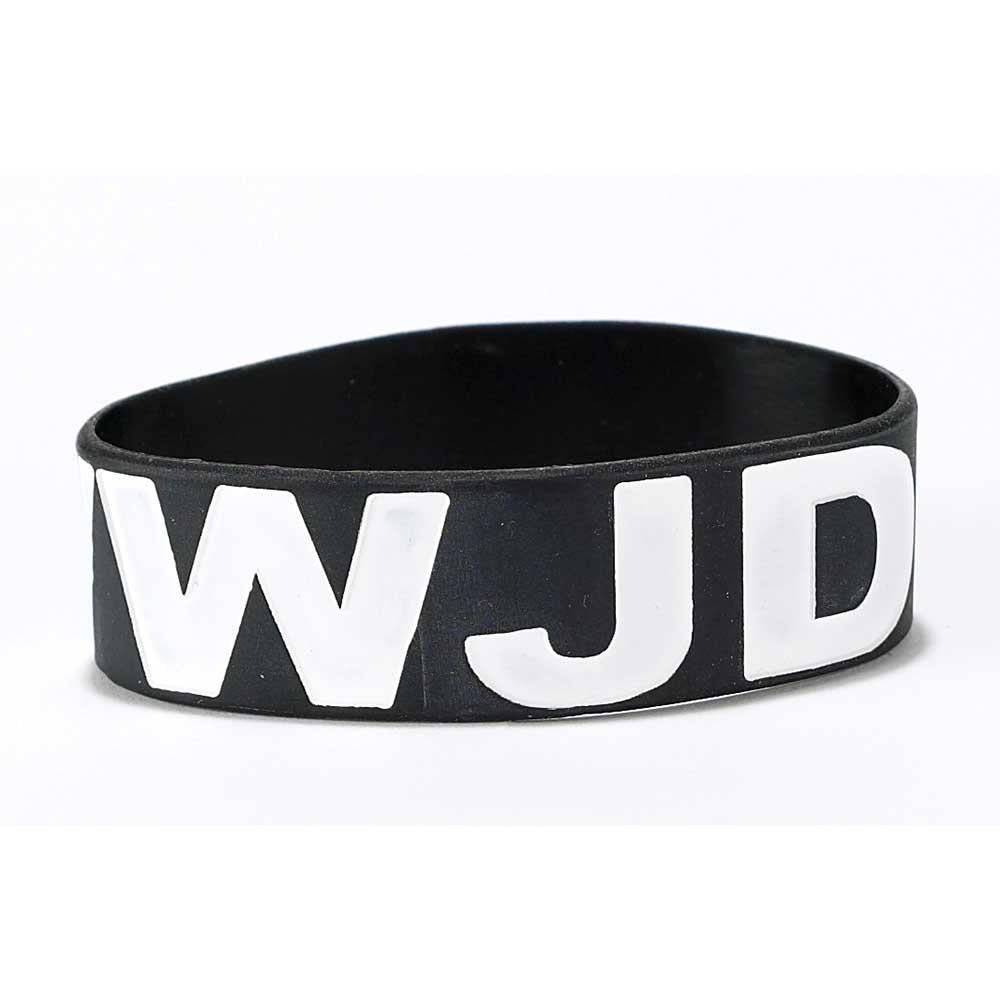 WWJD Large Silicone Bracelet